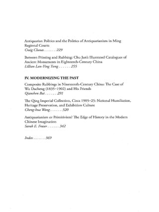Reinventing the Past: Archaism and Antiquarianism in Chinese Art and Visual Culture