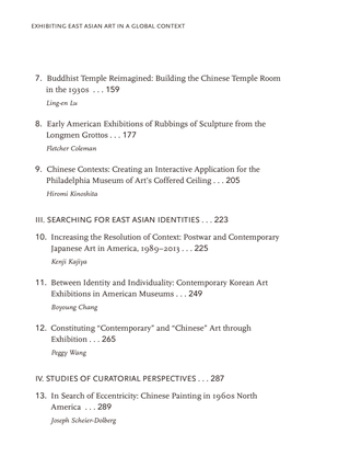 Exhibiting East Asian Art in a Global Context