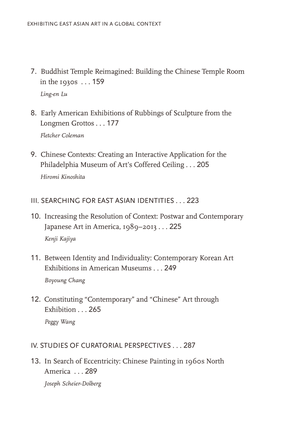 Exhibiting East Asian Art in a Global Context